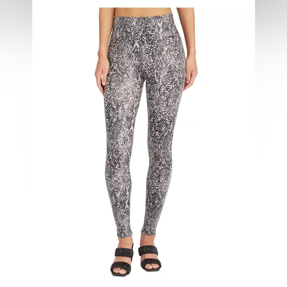 Spanx Faux Leather Snake Shine Leggings. Size S